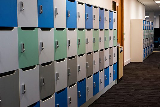 Multicoloured office lockers for inspiring spaces