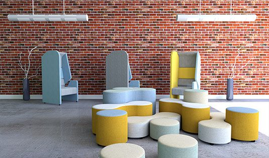 Bright office furniture ideas